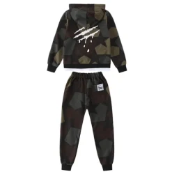 Boys 3D Graphic Camouflage Clothing Set Long Sleeve Spring Fall Daily Basic Kids 3-12 Years Outdoor Indoor Regular Fit