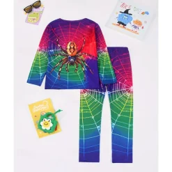 Boys 3D Graphic Spider Pajama Sets Tee & Pants Pajama Sets Long Sleeve 3D Print Fall Winter Active Basic Kids 4 years+ Crew Neck Home Daily Regular Fit