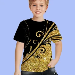 Boys 3D Graphic T shirt Short Sleeve 3D Print Summer Spring Active Sports Fashion Kids 3-12 Years Outdoor Daily Indoor Regular Fit