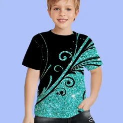Boys 3D Graphic T shirt Short Sleeve 3D Print Summer Spring Active Sports Fashion Kids 3-12 Years Outdoor Daily Indoor Regular Fit