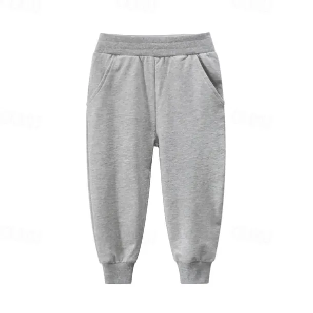 Boys 3D Solid Color Pants Sweatpants Spring Fall Active Basic Kids 4 years+ Outdoor Sport Casual Regular Fit