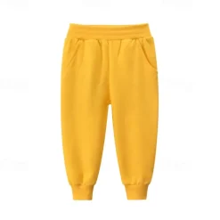 Boys 3D Solid Color Pants Sweatpants Spring Fall Active Basic Kids 4 years+ Outdoor Sport Casual Regular Fit