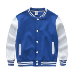 Boys' 3D Striped Coat Long Sleeve Fall Active Vintage Kids School Daily