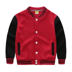 Boys' 3D Striped Coat Long Sleeve Fall Active Vintage Kids School Daily