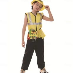 Boys Girls' Carpenter Cosplay Costume Outfits For Masquerade Cosplay Kid's Top Pants