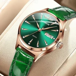 Brand Trend Fashion Women's Watch Sports Dual Calendar Waterproof Fully Automatic Luminous Steel Strip Women's Watch