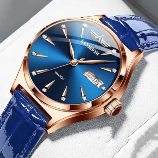 Brand Trend Fashion Women's Watch Sports Dual Calendar Waterproof Fully Automatic Luminous Steel Strip Women's Watch