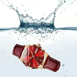 Brand Trend Fashion Women's Watch Sports Dual Calendar Waterproof Fully Automatic Luminous Steel Strip Women's Watch