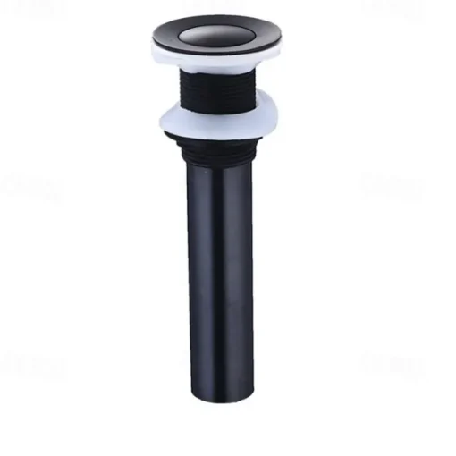 Brass Pop Up Sink Drain Stopper with Overflow Bathroom Faucet Vessel Vanity Sink Drainer
