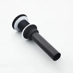 Brass Pop Up Sink Drain Stopper with Overflow Bathroom Faucet Vessel Vanity Sink Drainer