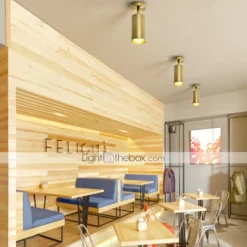 Brass Small Spotlights Led Living Room Cafe Bar Golden Track Lights Homestay Decoration Bright Down Light