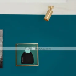 Brass Small Spotlights Led Living Room Cafe Bar Golden Track Lights Homestay Decoration Bright Down Light