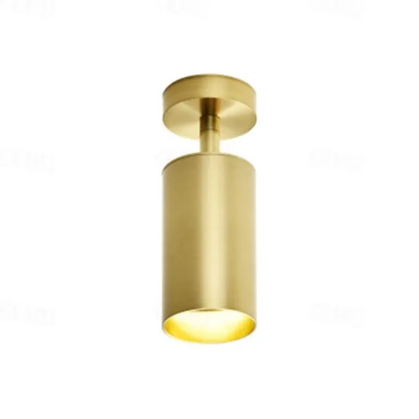 Brass Small Spotlights Led Living Room Cafe Bar Golden Track Lights Homestay Decoration Bright Down Light