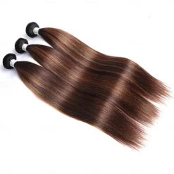 Brazilian Hair Human Hair Tricolor T1b-4/30# Straight Hair Bundle 3 Bundles 300g