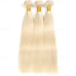 Brazilian Human Hair 613# Blonde Hair 1 Bundle straight hair 10-30 Inches