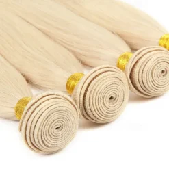 Brazilian Human hair 613# Blonde hair bundle Straight hair 3 bundle 10-28inch