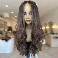 Brazilian Remy Human Hair 5x5 Lace Glueless Closure Wigs Wavy Colored 13x4 Lace Front Wig with Baby Hair Pre-Plucked For Women