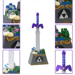 Breath of The Wild Link Building Sets for Adults Kids Link Minifigure Building KitGame Player Collection Creative Building Blocks Model Toys