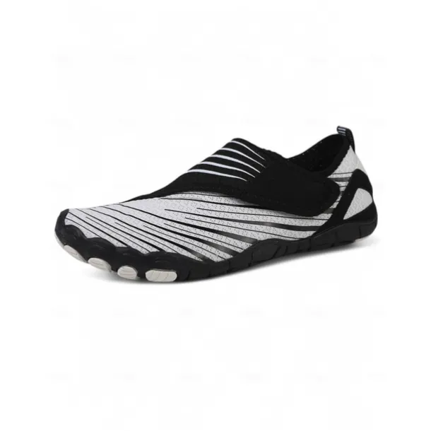 Breathable Water Shoes for Women – Stylish Velcro Mesh Barefoot Aqua Shoes for Beach, Kayaking, Swimming & Travel, Quick-Drying Lightweight Swim Footwear