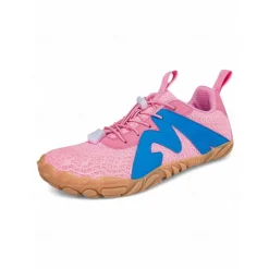 Breathable Wide Fit Water Shoes for Women – Stylish Color-block Barefoot Aqua Shoes for Beach, Kayaking, Swimming & Travel, Quick-Drying Lightweight Swim Footwear