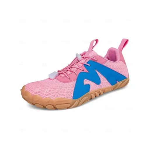 Breathable Wide Fit Water Shoes for Women – Stylish Color-block Barefoot Aqua Shoes for Beach, Kayaking, Swimming & Travel, Quick-Drying Lightweight Swim Footwear