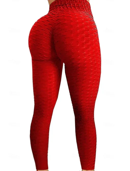 Bubble Butt Leggings High Waisted Running Yoga Pants for Women,Butt Lift Scrunch Workout Leggings Tiktok black gray green red S M L XL XXL