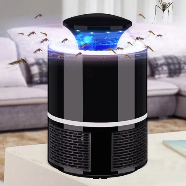Bug Zapper Automatic Indoor Insect Trap - UV Black Light & Fan Mosquito, Fruit Fly & Gnat Killer with USB Rechargeable