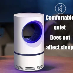 Bug Zapper Automatic Indoor Insect Trap - UV Black Light & Fan Mosquito, Fruit Fly & Gnat Killer with USB Rechargeable