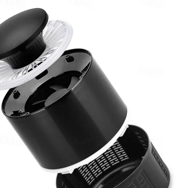 Bug Zapper Automatic Indoor Insect Trap - UV Black Light & Fan Mosquito, Fruit Fly & Gnat Killer with USB Rechargeable