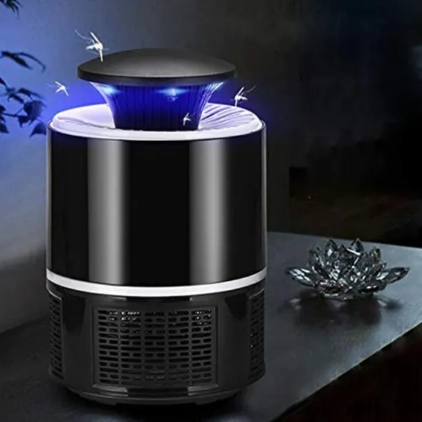 Bug Zapper Automatic Indoor Insect Trap - UV Black Light & Fan Mosquito, Fruit Fly & Gnat Killer with USB Rechargeable