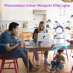 Bug Zapper Electric Indoor Mosquito Insect Trap Killer Lamp LED Mosquito Repellent Lamp Mute Anti Fly Trap Light Bug Zapper USB LED Night Lights