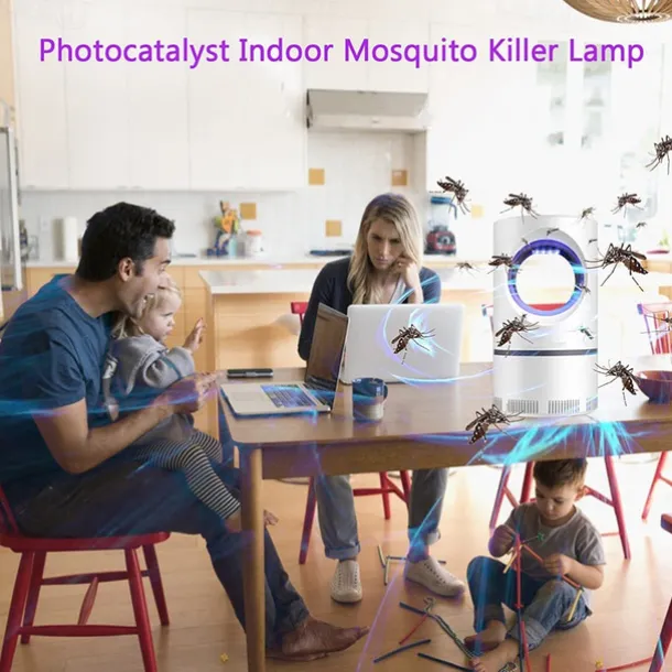 Bug Zapper Electric Indoor Mosquito Insect Trap Killer Lamp LED Mosquito Repellent Lamp Mute Anti Fly Trap Light Bug Zapper USB LED Night Lights