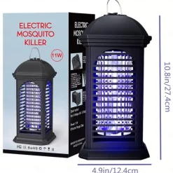 Bug Zapper Electric Mosquito Killer, Indoor and Outdoor Mosquito Killer Electric Shock Mosquito Lamp Household Photocatalytic Mosquito Killer UV Outdoor Mosquito Trap Lamp