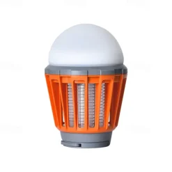 Bug Zapper Mosquito Lamp with USB Charging and Built-in 3.7V Battery Waterproof Design, Adjustable Lighting Modes (20%, 50%, 100%) Portable and Effective Mosquito Repellent