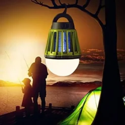 Bug Zapper Mosquito Lamp with USB Charging and Built-in 3.7V Battery Waterproof Design, Adjustable Lighting Modes (20%, 50%, 100%) Portable and Effective Mosquito Repellent