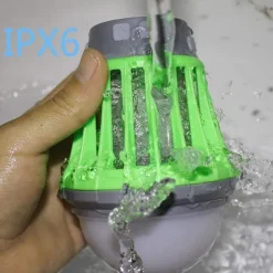 Bug Zapper Mosquito Lamp with USB Charging and Built-in 3.7V Battery Waterproof Design, Adjustable Lighting Modes (20%, 50%, 100%) Portable and Effective Mosquito Repellent