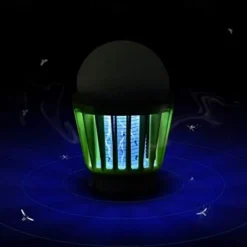 Bug Zapper Mosquito Lamp with USB Charging and Built-in 3.7V Battery Waterproof Design, Adjustable Lighting Modes (20%, 50%, 100%) Portable and Effective Mosquito Repellent
