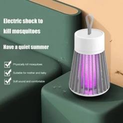Bug Zapper Mosquito Trap Killer Lamp Electric LED UV Flying Insect Repellent Light Portable USB Rechargeable Trap Flying Insect Killer for Home Pest Control Insect Repellent