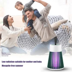 Bug Zapper Mosquito Trap Killer Lamp Electric LED UV Flying Insect Repellent Light Portable USB Rechargeable Trap Flying Insect Killer for Home Pest Control Insect Repellent