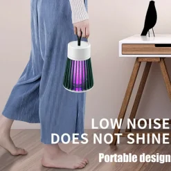 Bug Zapper Mosquito Trap Killer Lamp Electric LED UV Flying Insect Repellent Light Portable USB Rechargeable Trap Flying Insect Killer for Home Pest Control Insect Repellent