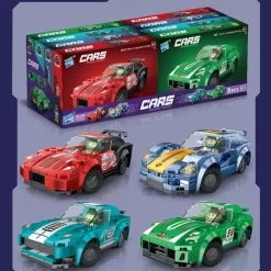 Building Blocks,Children's Assembly Small Particle Diy Racing Car Sports Car Building Block Car Compatible With A Tall Boy And Girl Building Block Toy