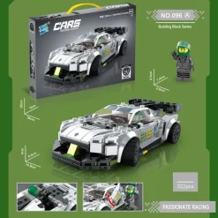 Building Blocks,Children's Assembly Small Particle Diy Racing Car Sports Car Building Block Car Compatible With A Tall Boy And Girl Building Block Toy