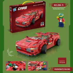 Building Blocks,Children's Assembly Small Particle Diy Racing Car Sports Car Building Block Car Compatible With A Tall Boy And Girl Building Block Toy