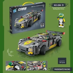 Building Blocks,Children's Assembly Small Particle Diy Racing Car Sports Car Building Block Car Compatible With A Tall Boy And Girl Building Block Toy