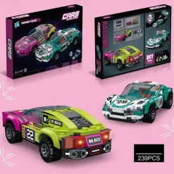 Building Blocks,Children's Assembly Small Particle Diy Racing Car Sports Car Building Block Car Compatible With A Tall Boy And Girl Building Block Toy