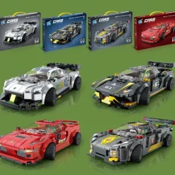 Building Blocks,Children's Assembly Small Particle Diy Racing Car Sports Car Building Block Car Compatible With A Tall Boy And Girl Building Block Toy