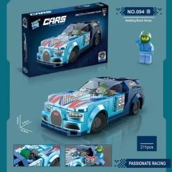 Building Blocks,Children's Assembly Small Particle Diy Racing Car Sports Car Building Block Car Compatible With A Tall Boy And Girl Building Block Toy