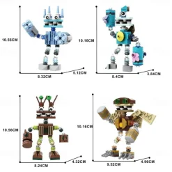 Building Blocks,Explosive My Singing Monsters Assembling Building Block Game Monster Choir Small Particle Building Block Toys