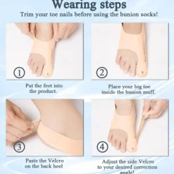 Bunion Corrector For Relieving Thumb Valgus Bunion Socks That Can Be Worn Day And Night Beautiful And Practical Bunion Correctors Toe Straightener For Women And Men