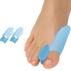 Bunion Cushion Protector, 10 Packs of Bunion Corrector Pads with Separator for Big Toe, Gel Shield for Foot Pain Relief, Calluses, Corns - Blue